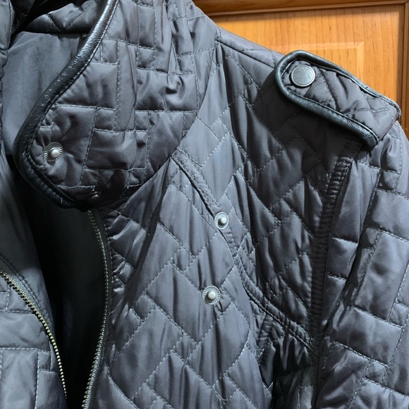 Cole Haan Quilted Long Coat - Picture 7 of 12
